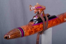 Amboyna Burl Native American Flute, Minor, Mid A-4, #O16I